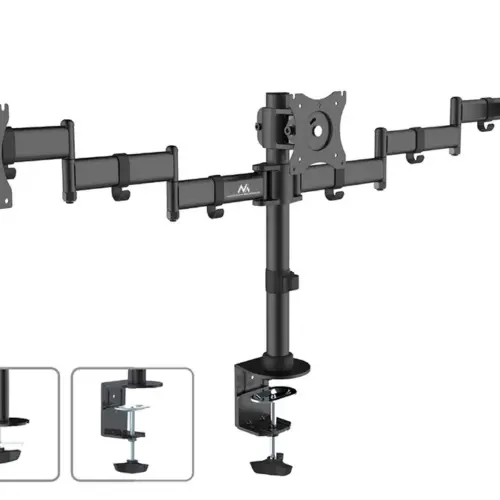 Maclean Holder Desktop 3 LCD monitors twin arms of the MC-691 13 -27 8kg