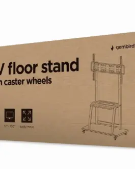 Alternative view of Gembird TV rack 37-100 inches on wheels