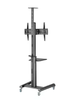 Alternative view of Gembird Floor stand TV Aluminum with wheels 37-70 inch черен