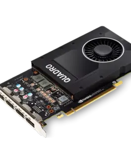 Видео карта PNY NVIDIA QUADRO P2200 5GB GDDR5 160-bit PCIEx16 3.0 DP 1.4 x4 Active cooling TDP 75W FP Retail (1 × DP to