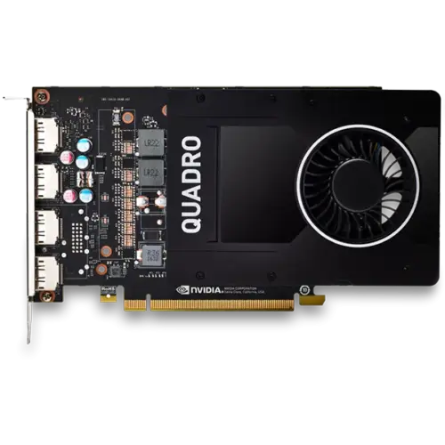 Alternative view of Видео карта PNY NVIDIA QUADRO P2200 5GB GDDR5, 160-bit, PCIEx16 3.0, DP 1.4 x4, Active cooling, TDP 75W, FP, Retail (1 × DP to DVI (SL), 1 × Quick Installation Guide included)