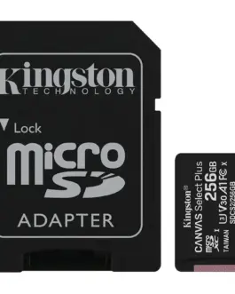 Карта памет Kingston 256GB micSDXC Canvas Select Plus 100R A1 C10 Card + ADP