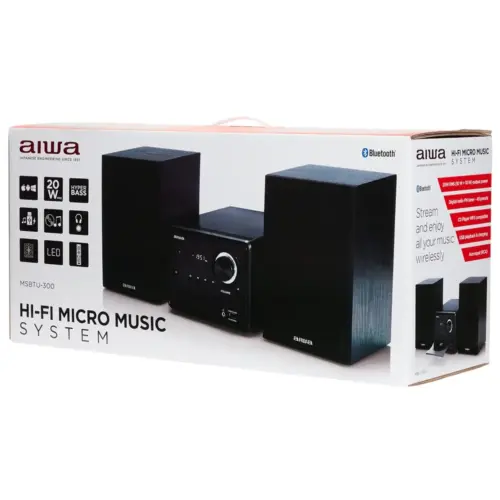 Alternative view of AIWA Hi-Fi Micro music system MSBTU-300
