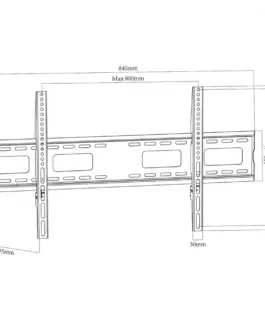 Alternative view of Maclean TV Wall mount 43-120 120kg MC-420