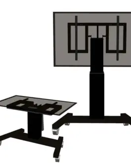 Neomounts Motorised floor stand PLASMA-M2500T черен 150KG 42-100 инча 400x200-800x600