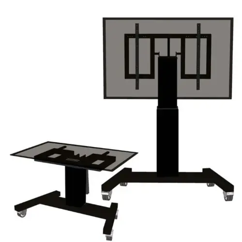 Neomounts Motorised floor stand PLASMA-M2500T черен 150KG 42-100 инча 400x200-800x600