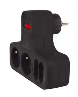 Alternative view of Maclean Thief splitter 4 socket MCE224 E