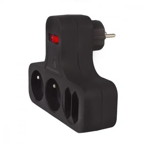 Alternative view of Maclean Thief splitter 4 socket MCE224 E