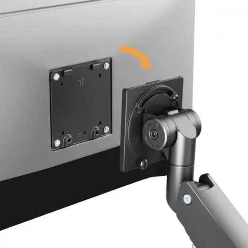 Alternative view of Maclean Monitor mount 27kg double arm MC-968