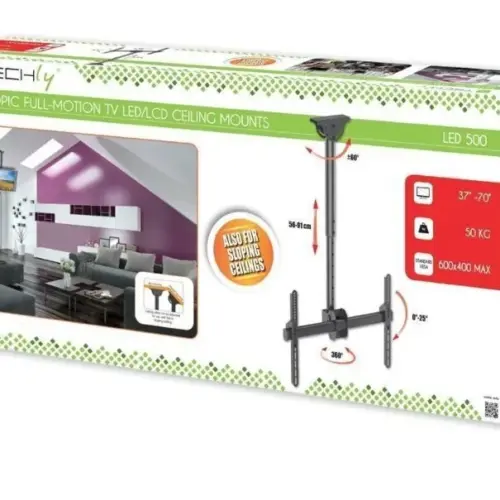 Alternative view of Techly Cilling projector holder 37-70inch 50kg regulation