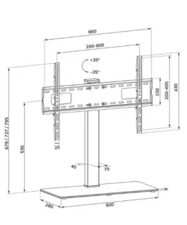 Alternative view of Neomounts Stojak pod telewizor DS45-430BL16 STAND LCD 37-70