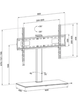 Alternative view of Neomounts Stojak pod telewizor DS45-430BL16 STAND LCD 37-70
