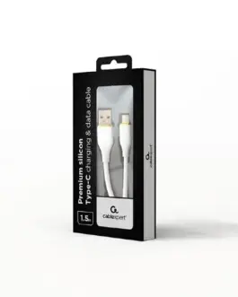 Alternative view of Gembird Type-C USB кабел за зареждане и данни, 1.5 m, бял