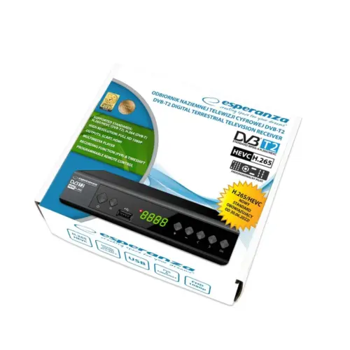 Alternative view of Esperanza DVB-T2 H.265/HEVC Digital Tuner/Decoder