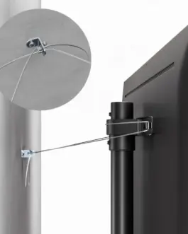 Alternative view of Maclean TV floor stand, 32-70 inches 40kg, MC-494 черен