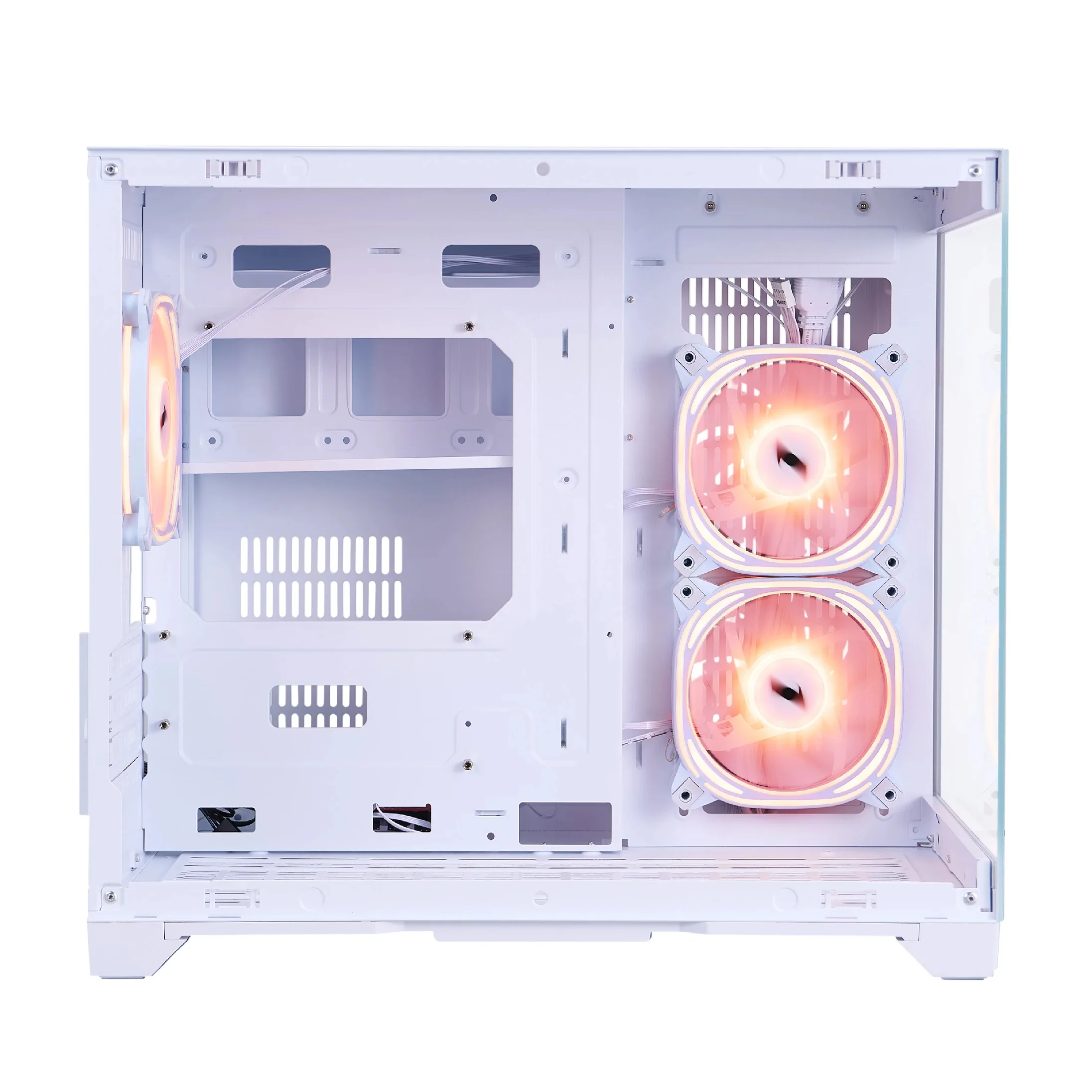 1stPlayer кутия Case mATX - MV6-TP White - 3 fans included - Image 90