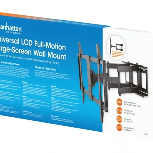 Alternative view of Manhattan TV wall mount 60-100 inches LED/LCD 80kg swivel tilt