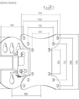 Alternative view of Gembird TV Wall-mount 13-32 inc tilt rotate