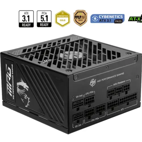 Alternative view of MSI MPG A850GS PCIE5