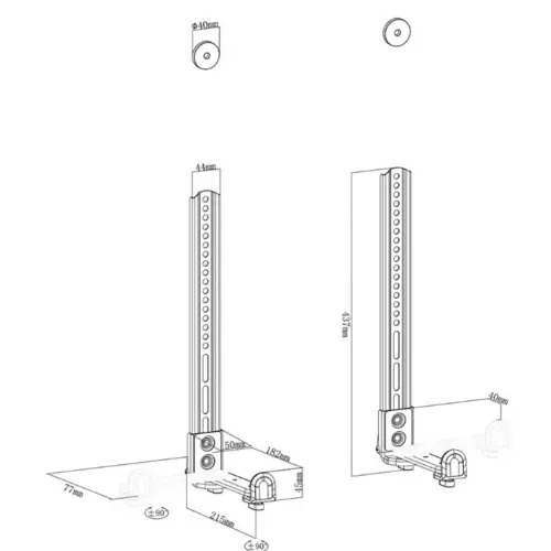 Alternative view of Neomounts Uchwyt do videobara/soundbara AWL29-650BL1