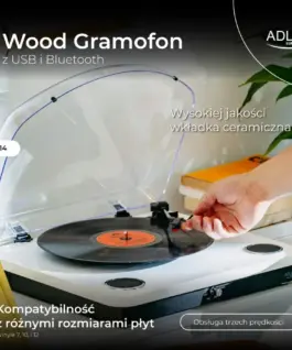 Adler Turntable AD1914 бял