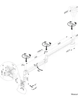 Alternative view of Neomounts Uchwyt medyczny FPMA-HAC100