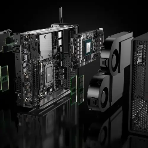 Alternative view of Lenovo работна станция ThinkStation P3 Ultra SFF 30HA004TPB W11Pro i7-14700/2x16GB/1TB/RTXA2000 12GB/vpro/3YR OS + 1Yr Premier