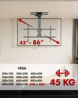 Alternative view of Maclean Electric TV mou nt MC-110 T