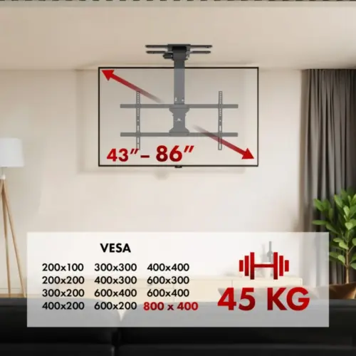 Alternative view of Maclean Electric TV mou nt MC-110 T