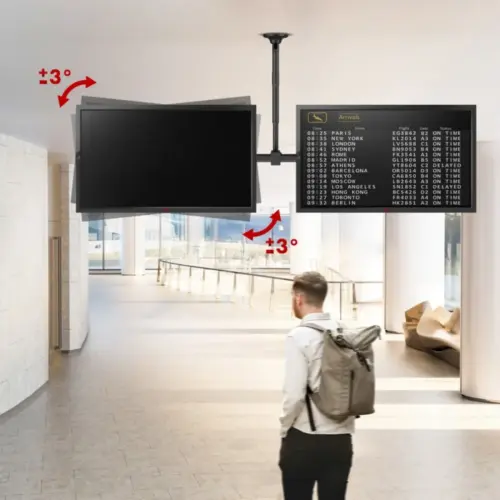 Alternative view of Maclean Double Tv ceiling mount MC-111 B