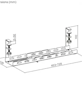 Maclean Under-desk кабел organi zer MC-103 B
