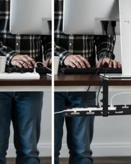 Alternative view of Maclean Under-desk кабел organizer, MC-105 B