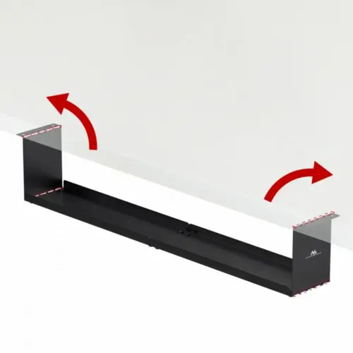 Alternative view of Maclean Maclean compact under- desk organizer MC-107 B