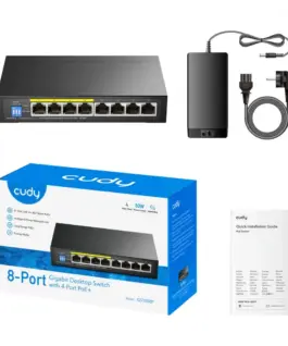 Alternative view of Cudy CUDY GS1008P 8-Port Gb PoE+ Switch 60W