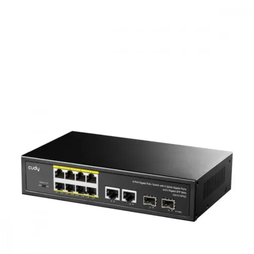 Alternative view of Cudy CUDY GS1010P 8xGb PoE+ 2x uplink 2xGB SFP 120W