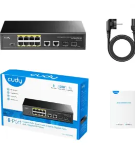 Cudy CUDY GS1010P 8xGb PoE+ 2x uplink 2xGB SFP 120W
