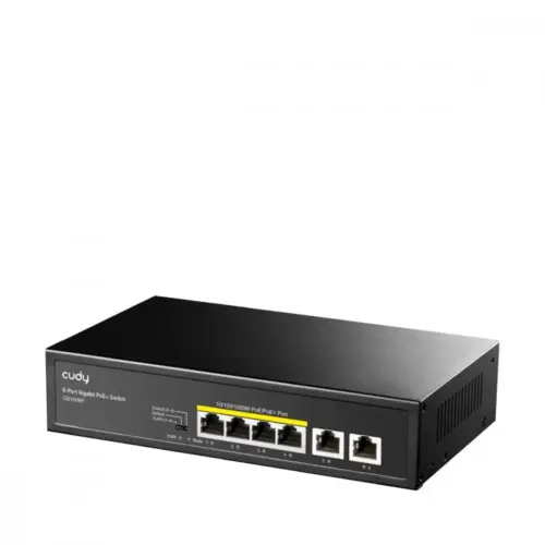 Alternative view of Cudy CUDY GS1006P 6-Port Gig abit PoE+ Switch 65W