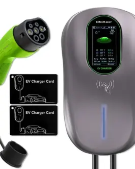 Qoltec EV зарядна станция 2in1 22kW WiFi LCD 2EV cards