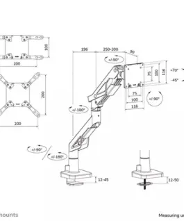 Alternative view of Neomounts DS70-256BL1 Gaming 24-57 2-30KG