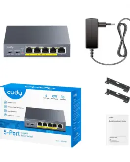 Alternative view of Cudy CUDY GS105P 5-Port Giga bit PoE+ Switch 36W