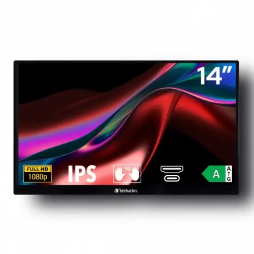 Verbatim Portable Touchscreen монитор Full HD 1080p