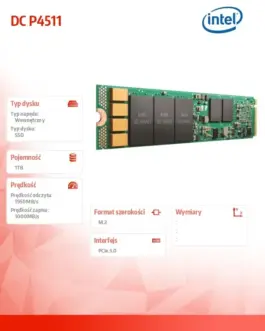 Alternative view of Intel SSD DC P4511 1.0TB, M.2 110mm PCIe 3.1 x4, 3D2, TLC SSDPELKX010T801