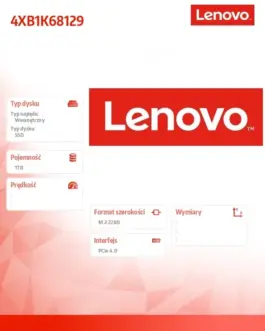 Alternative view of Lenovo SSD 1TB Performance PCIe Gen4 M.2 2280