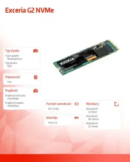 Alternative view of Kioxia SSD Exceria G2 1TB NVMe 2100/1700MB/s