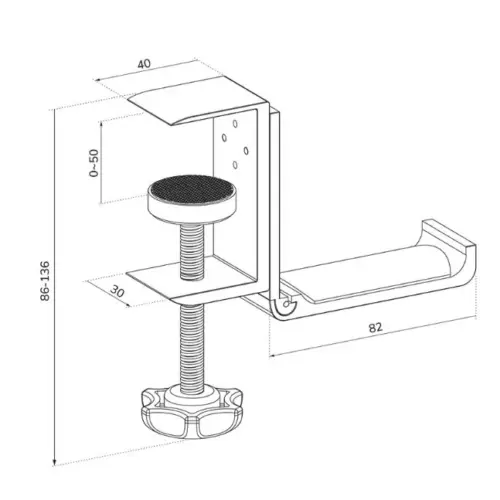 Alternative view of Neomounts ADS11-171SL Headset holder