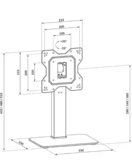 Alternative view of Neomounts DS45-430BL12 STAND TV TV/LCD 23-43 inch 40kg