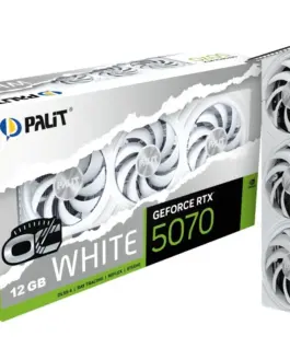 Palit видео карта GeForce RTX 5070 бял OC 12GB GDDR7 192bit 3DP/HDMI