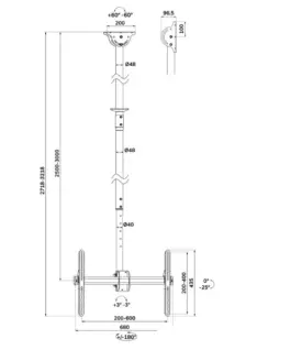 Alternative view of Neomounts Uchwyt sufitowy TV/LCD CL35-440BL16XL 37-70 инча 50kg
