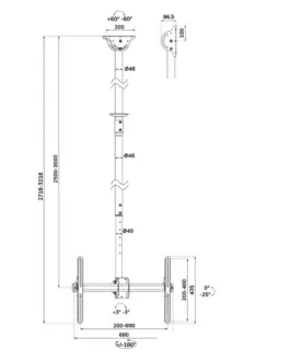 Alternative view of Neomounts Uchwyt sufitowy TV/LCD CL35-440BL16XL 37-70 инча 50kg