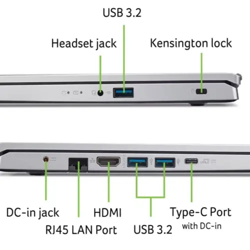 Alternative view of Acer Лаптоп Aspire Go AG15-42P-R1JP R5 5625U 15,6 FHD 16GB 512GBNoOS Silver